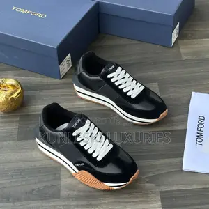 Tom Ford Bumper Leather Sneakers in 2 Colors