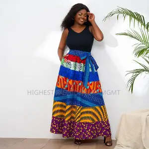 High Waist Ankara Skirt