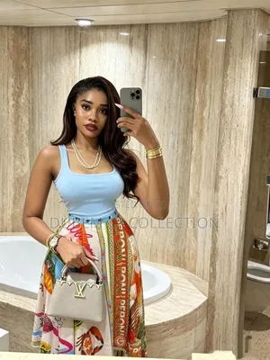  Premium Ladies' Printed Flare Skirt Top