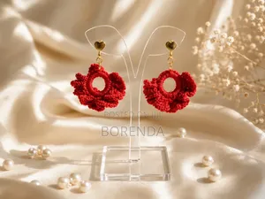 Ruffle Crochet Earrings