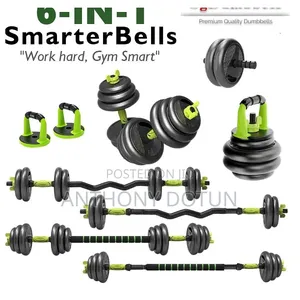 30kg Anti Dust 6in1 Adjustable Dumbbell Barbell