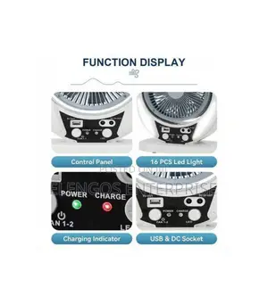 4 in 1 Fan With Led Lamp
