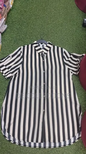 Long Designer Shirt in Stripes and Plain Colors