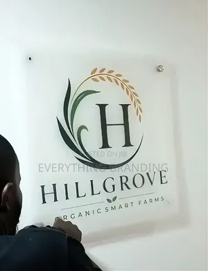 Acrylic Office Wall Signage Branding Display