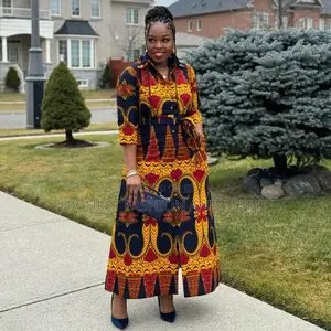 Button Down Print Dress