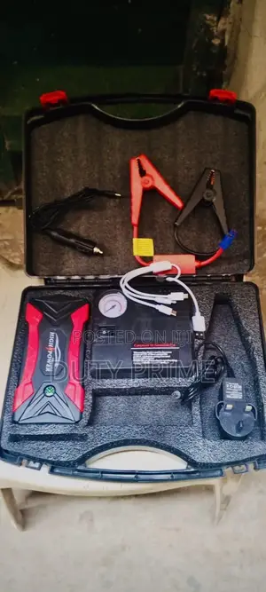 High Power Car Jump Starter Portable Air Compressor Kit