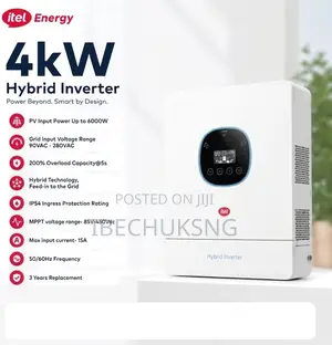 Itel 4kw Inverter Ip54+4kw+24v+1phase+Dualoutput+Wifi-Inside + Mppt6kw