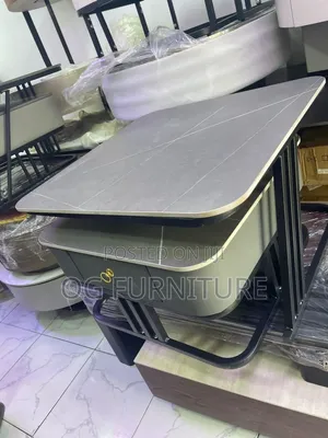 A Simple Luxury 1+1 Ceramic Table With Adjustment