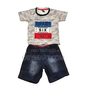 Boys Smart Six London Shirt and Jeans Short