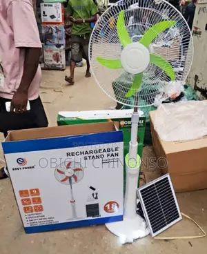 18 Inch Easy Power Solar Rechargeable Stand Fan