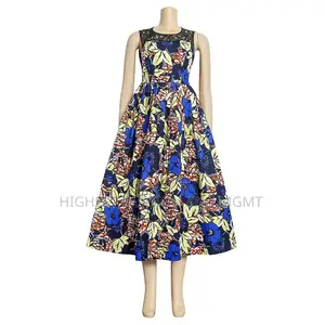 Ankara Gathered Dress