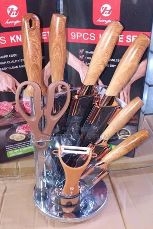 Knife Set With Rotating Stand
