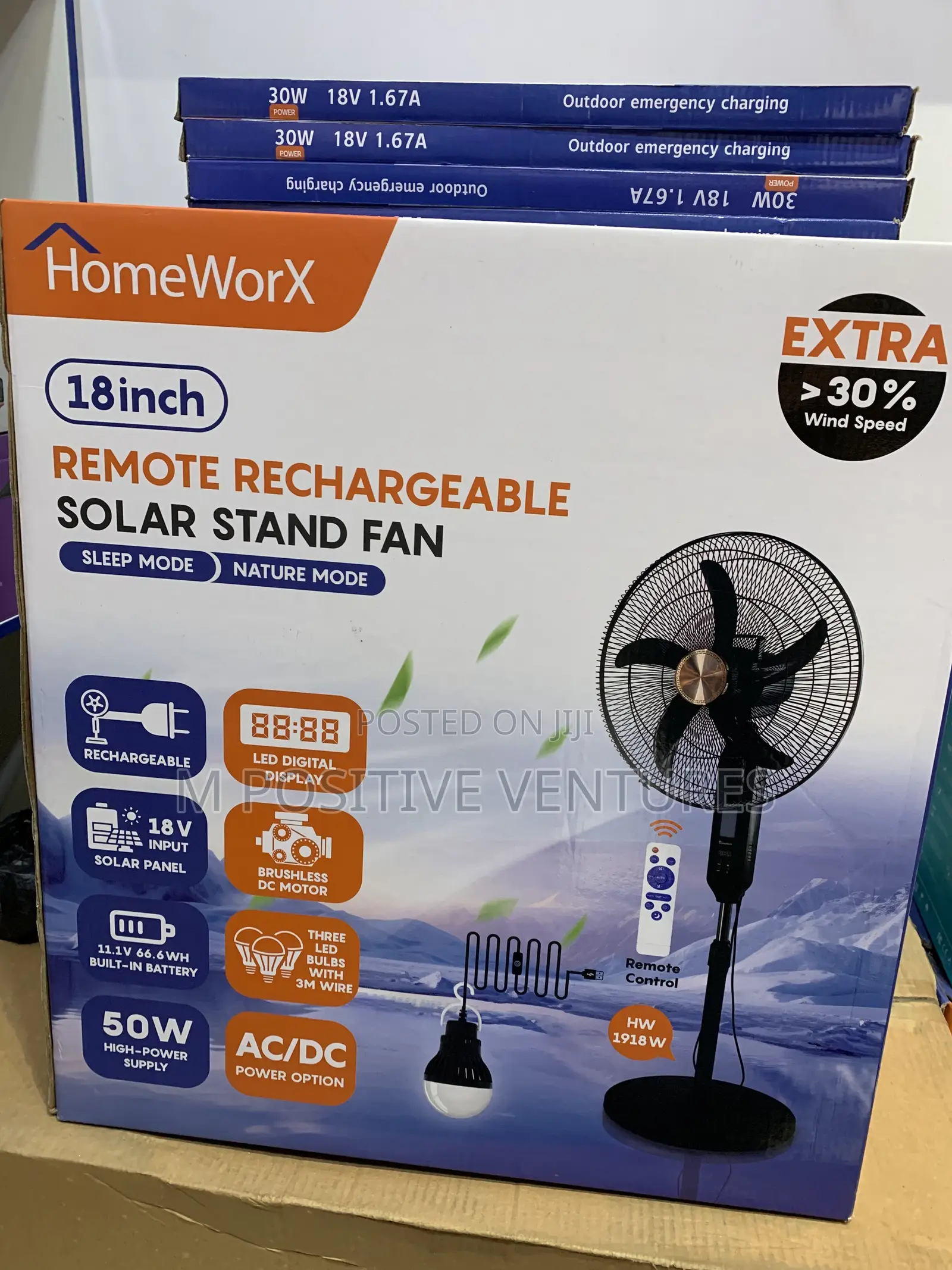Rechargeable Standing Fan