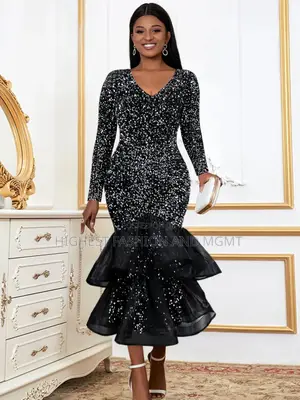 Velvet Flare Ruffle Dress