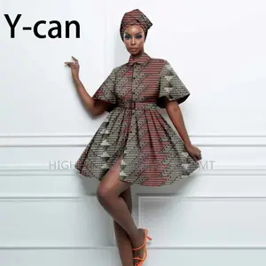 Lantern Sleeve Dress With Belt