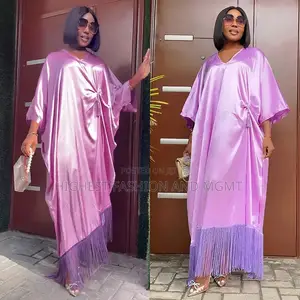 Satin Boubou Dress