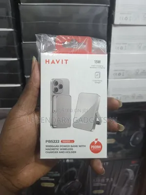 Havit Pb5222 Powerbank With Magnetic Wireless Charging and Stand