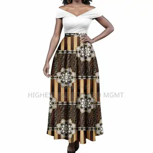 Off Shoulder Top and Print Skirt