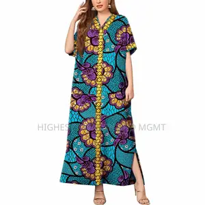 Embroidered Print Dress