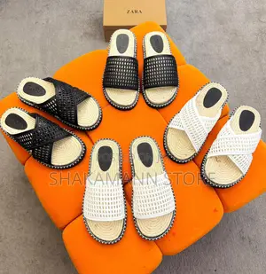 Original New Zara Espadrille Men Chunky Slide