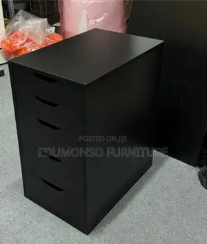 5 Drawer Locking File Cabinet Under Desk