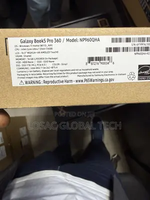 New Laptop Samsung Galaxy Book5 Pro 16GB Intel Core Ultra 7 SSD 1T