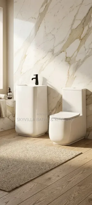 Ultra-modern Freestanding Basin Toilet Suite Mo