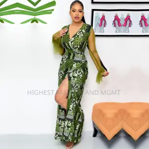 Wrap Print Dress