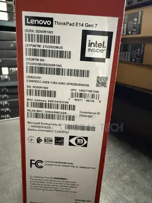 New Laptop Lenovo ThinkPad E14 Gen 6 32GB Intel Core Ultra 7 SSD 1T