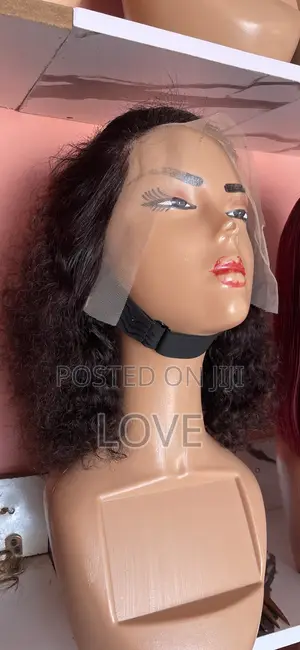 100% Full Frontal Jerry Curls Wig in Natural Color It Can Be Styled