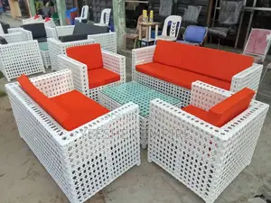 White Outdoor Rattan Set