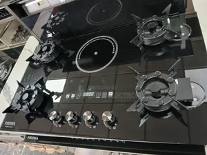 New Phima Inbuilt 4 Gas 1 Electric Flip-Up Gas Cooker 60x90cm Copper.