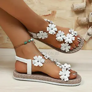 Ladies Flower Decor Styled Sandals