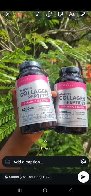Grassfed Collagen Peptides +Vitamin C + Biotin Tablets