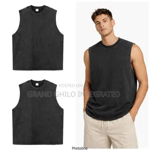 Sleeveless Stonewashed Shirts