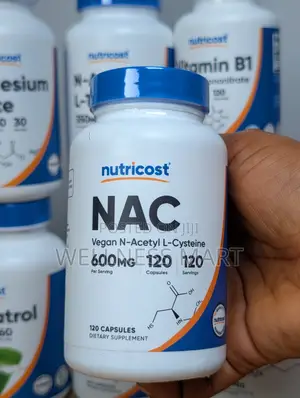 Nutricost Nac 600mg | N-Acetyl L-Cysteine | 120 Vegan Caps | U.S.A