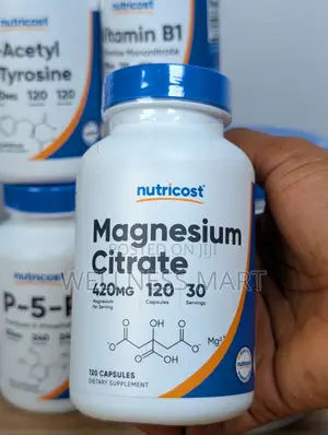 Nutricost Magnesium Citrate 420mg | 120 Caps | 30 Servings | U.S.A