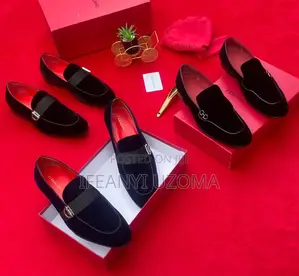Classic Suede Black and Blue Luxury Shoe