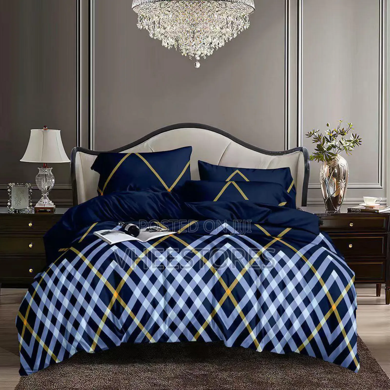 Luxury 7×7 Floral Bedsheet Set