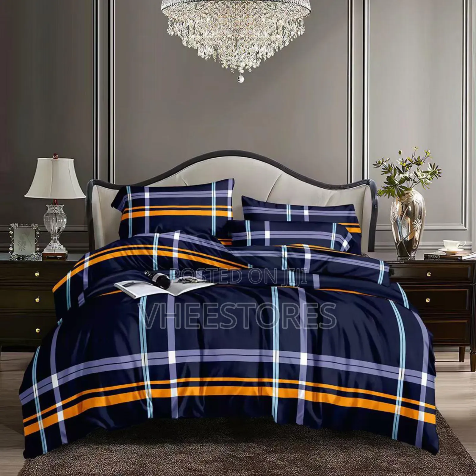 Luxury 7×7 Floral Bedsheet Set