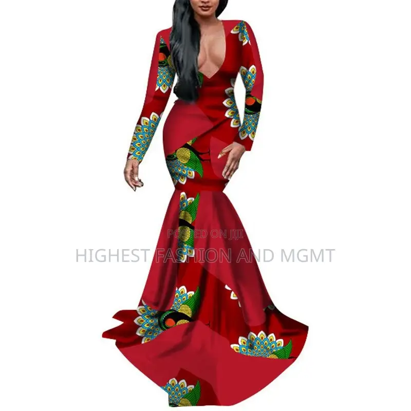 African Mermaid Patchwork Dress