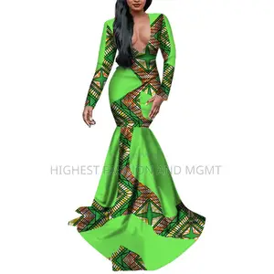 African Mermaid Patchwork Dress