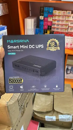 Marsriva Smart Mini Dc Ups Kp5 Max 20000mah Wi-Fi Router Backup