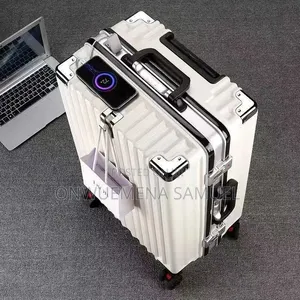 24" Branded Luggage, Aluminum Frame Travel Suitcases, Large Capacity
