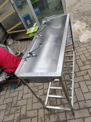 Industrial-Style Stainless Steel Hand Wash Sink