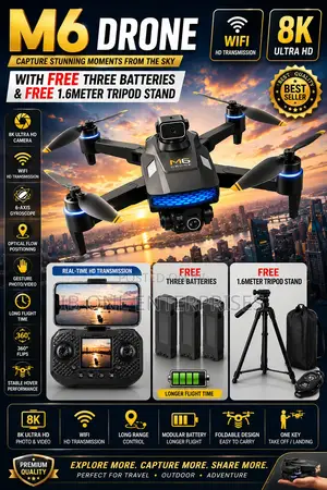 Fly Further and Shoot Longer With the M6 Drone Mega Package!