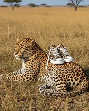 Original Converse Leopard Print High Quality