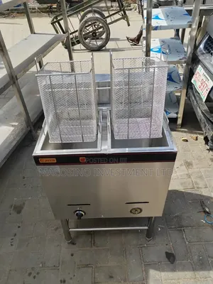Stainless Steel Commercial Double Tank Deep Fryer