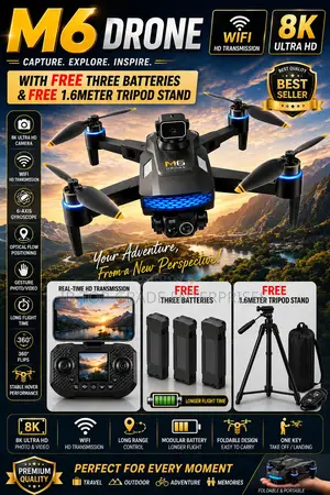 Create Cinematic Aerial Videos With the M6 Drone Bonus Package!