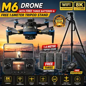 Unbeatable Drone Offer: M6 Drone + Free 3 Batteries + Free Tripod!